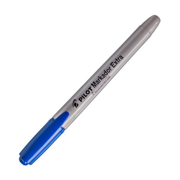 Caneta Permanente Markador Extra Ponta 4.0 Chanfrada Azul Pilot - Image 3