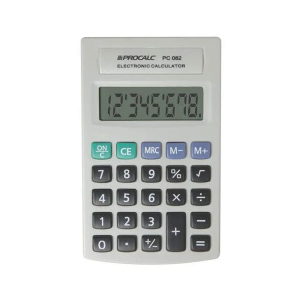 Calculadora de Bolso 08 Digitos Cinza Procalc