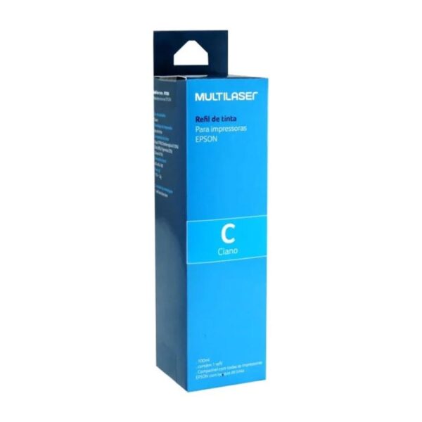 Refil de Tinta para Impressora Epson 100ml Ciano RF006 Multilaser - Image 2