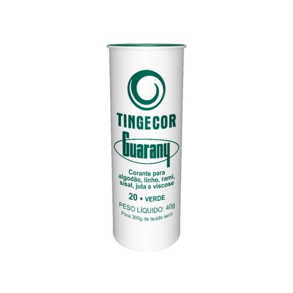 Corante para Tecidos Diversos 20-Verde 40g Tingecor Guarany - Image 2