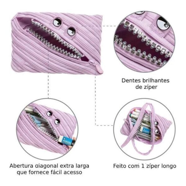 Estojo Escolar Grillz Jumbo Lilas Maped - Image 3