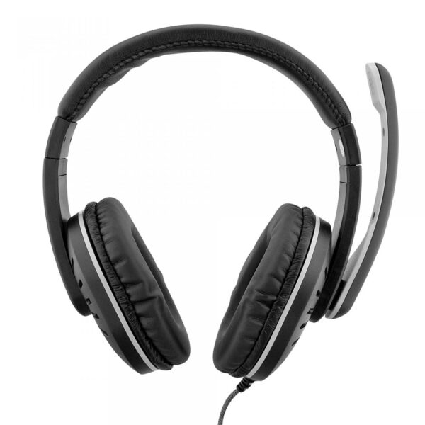 Headset com Microfone Haste Regulável e Controle de Volume Preto Home Bright - Image 3