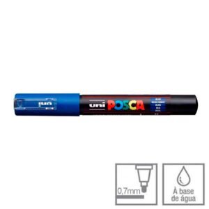 Caneta Posca Azul PC-1M Ponta Cônica 0.7mm Uni-ball