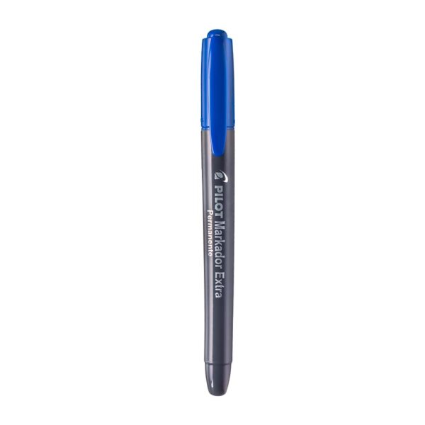 Caneta Permanente Markador Extra Ponta 4.0 Redonda Azul Pilot