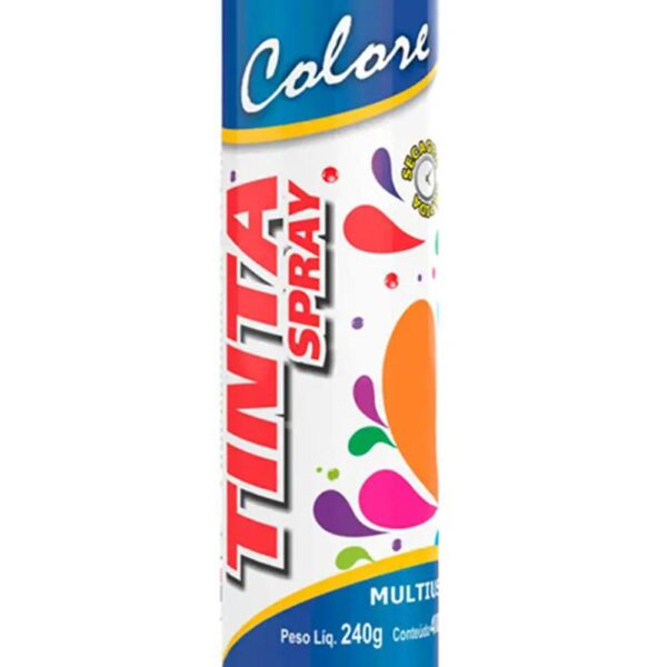 Tinta Spray Multiuso 400ml Prata Metálico Colore - Image 2