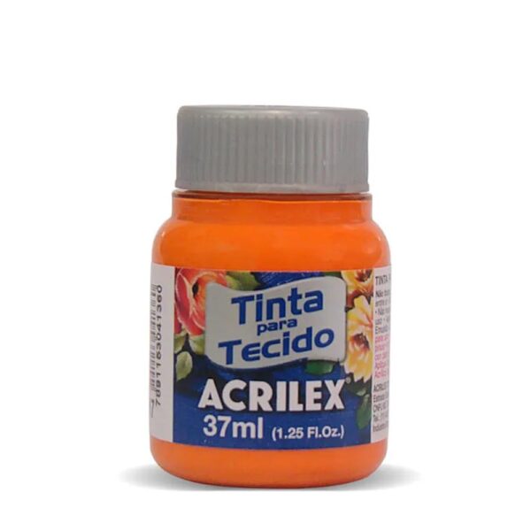 Tinta para Tecido Fosca 37ml Laranja 517 Acrilex