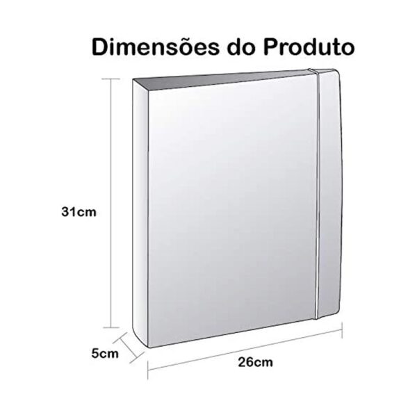 Fichário Universitário com 4 Argolas Tamanho A4 Fumê Acrimet - Image 5