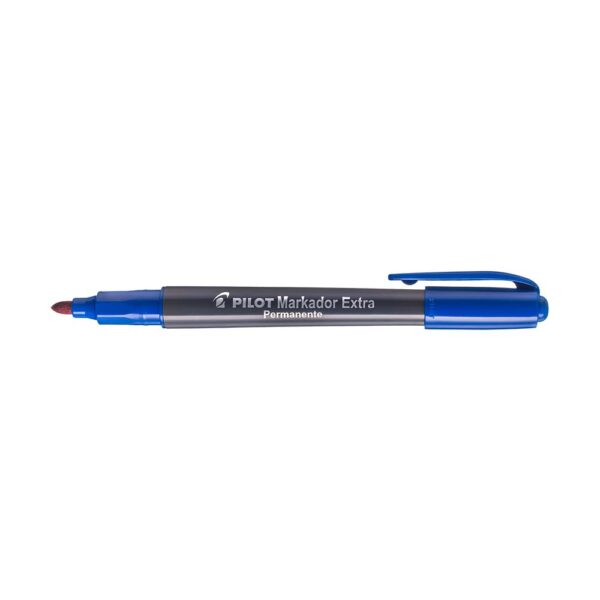 Caneta Permanente Markador Extra Ponta 4.0 Redonda Azul Pilot - Image 2
