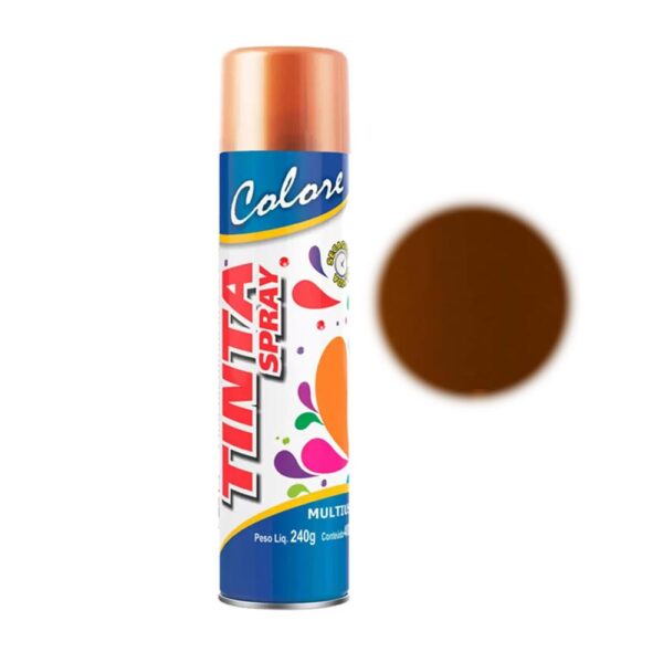 Tinta Spray Multiuso 400ml Cobre Metálico Colore - Image 4