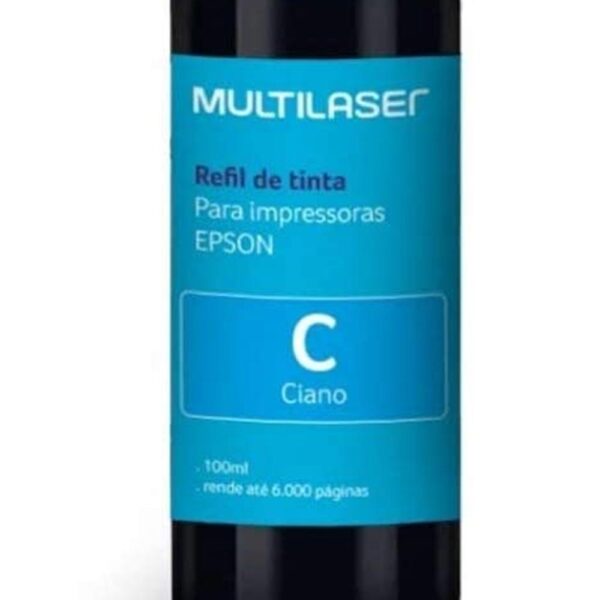 Refil de Tinta para Impressora Epson 100ml Ciano RF006 Multilaser - Image 4