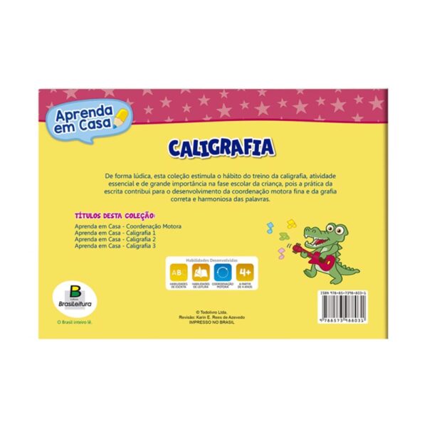 Livro Aprenda Em Casa Caligrafia 3 Todolivro - Image 2