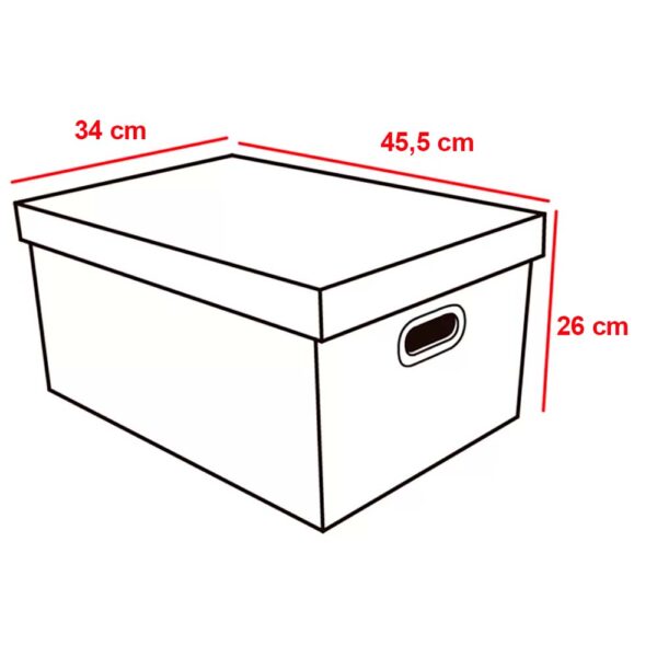 Caixa Organizadora Kraft MultiUso Grande 45x34x26cm Chies - Image 4