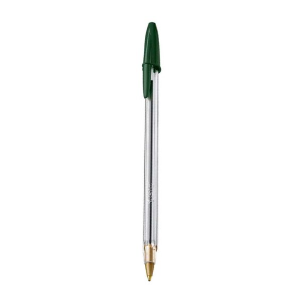 Caneta Esferográfica 1.0mm Ponta Média Verde Bic Cristal - Image 2