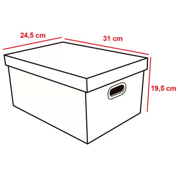 Caixa Organizadora Kraft MultiUso Pequena 31x24x19cm Chies - Image 4