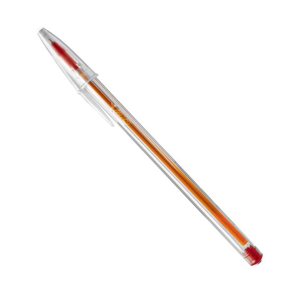 Caneta Esferográfica 0.8mm Ponta Fina Vermelha Bic Cristal - Image 4