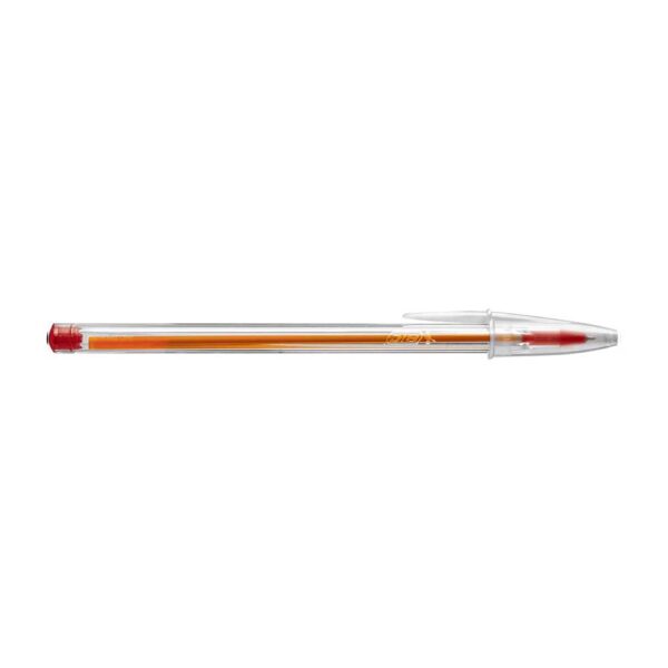 Caneta Esferográfica 0.8mm Ponta Fina Vermelha Bic Cristal - Image 2