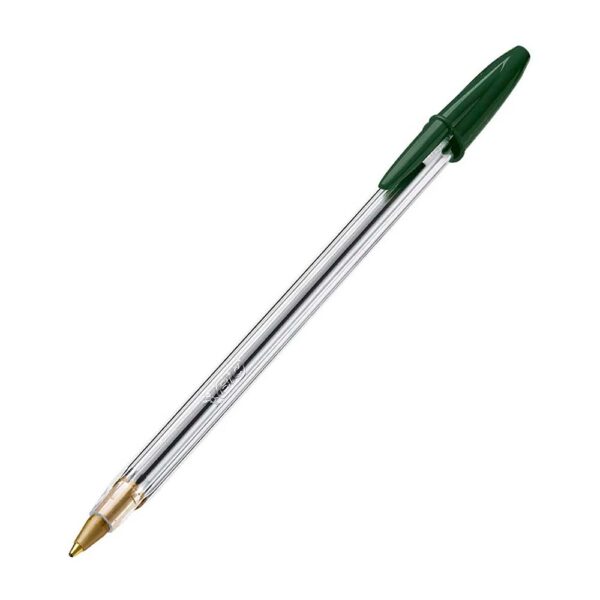 Caneta Esferográfica 1.0mm Ponta Média Verde Bic Cristal - Image 4