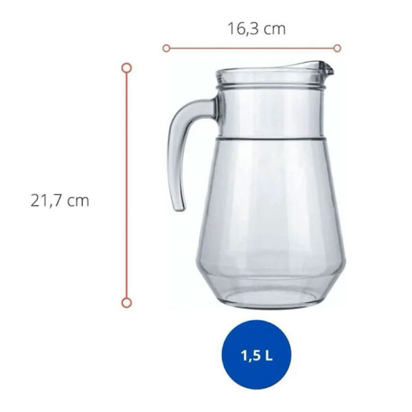 Jogo 5 Peças Jarra e Copos De Agua e Suco Ginga Nadir - Image 7