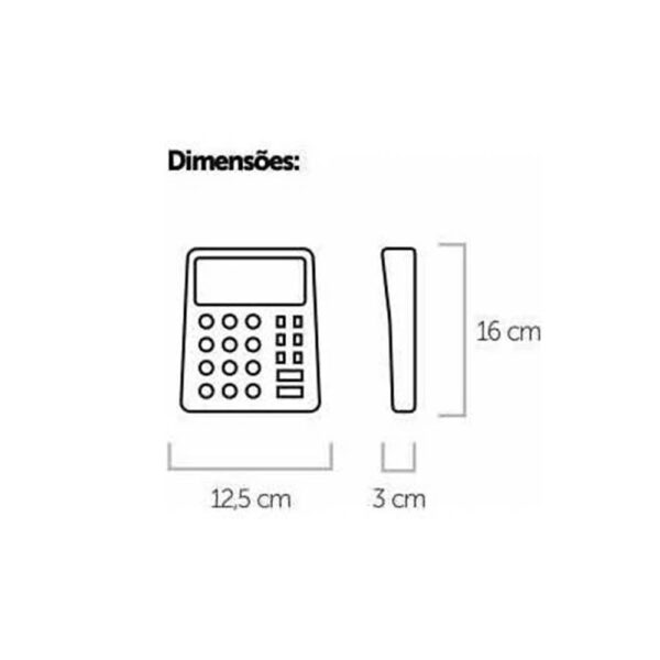 Calculadora de Mesa 12 Dígitos 968-12 Truly - Image 3