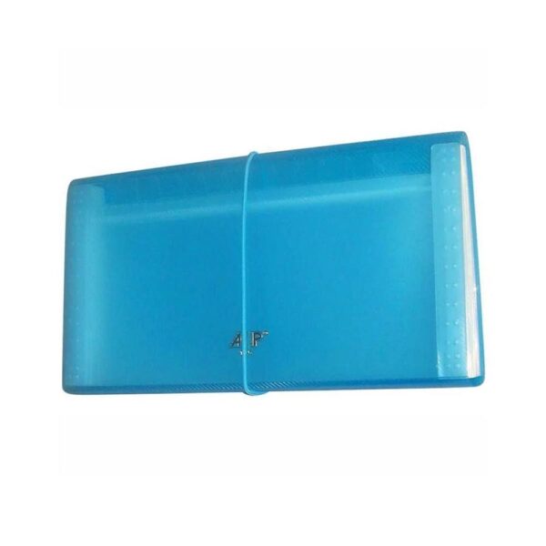 Pasta Sanfonada Plastica Porta Cheque 12 Divisoes Azul Acp - Image 5