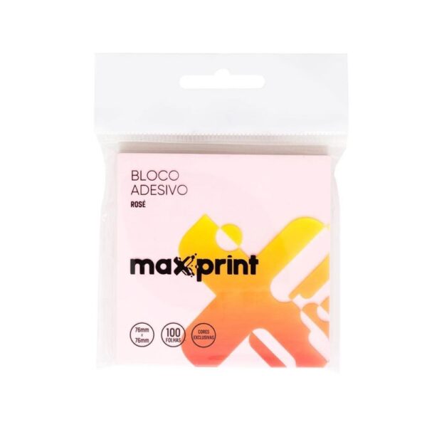 Bloco Adesivo Rose Linha Hope 76x76mm 100 Folhas Maxprint