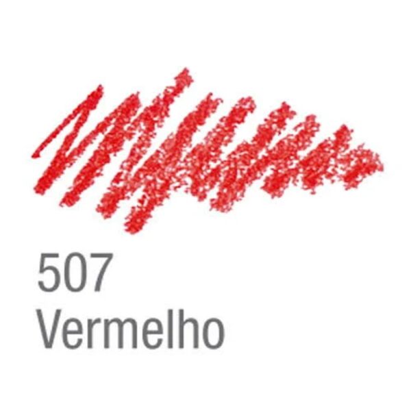 Lápis de Cera Estaca Vermelho 12 Unidades Acrilex - Image 4