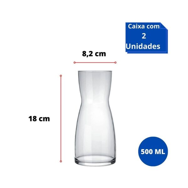 Moringa De Vidro 500ml Com Copo Nadir - Image 6