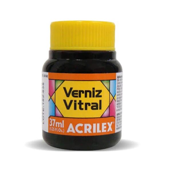 Verniz Vitral 37 ml Laranja 517 Acrilex