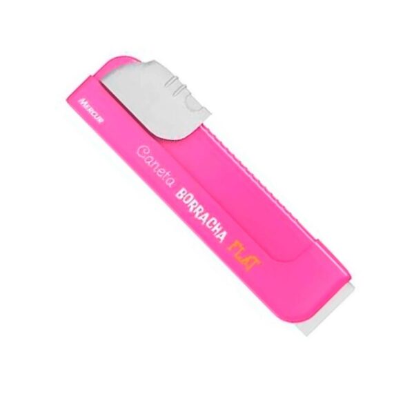 Caneta Borracha Mercur Flat Rosa - Image 3