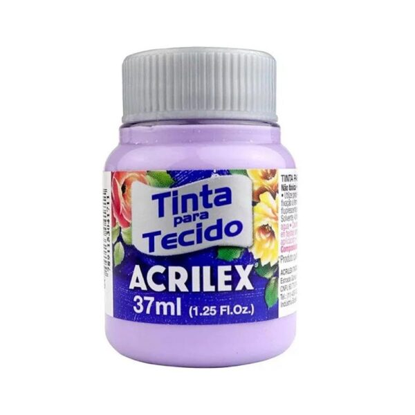 Tinta para Tecido Fosca 37ml Lilás 528 Acrilex