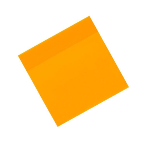 Bloco Adesivo Clearnote Neon Transparente Laranja 76x76mm Maxprint - Image 2