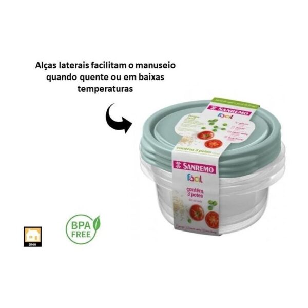 Conjunto 3 Potes 620ml Sanremo - Image 2