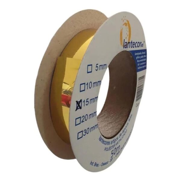 Fita Metaloide 15mmx50m Ouro Lantecor - Image 3