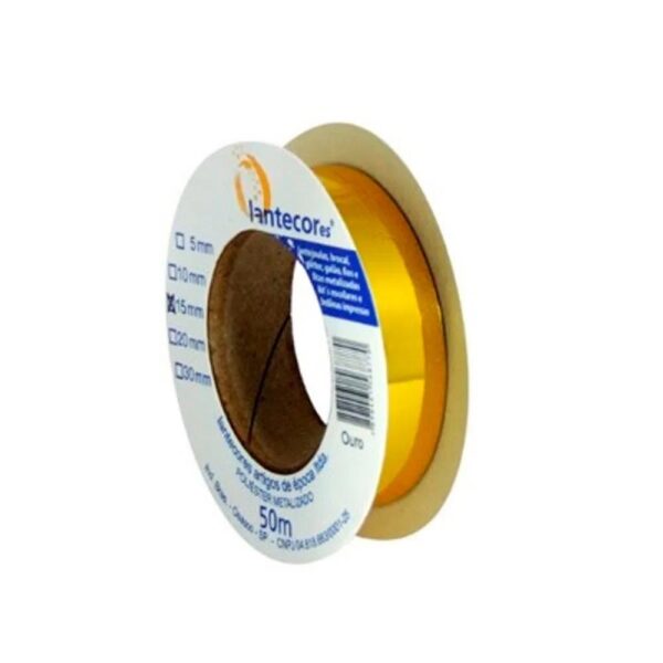 Fita Metaloide 15mmx50m Ouro Lantecor