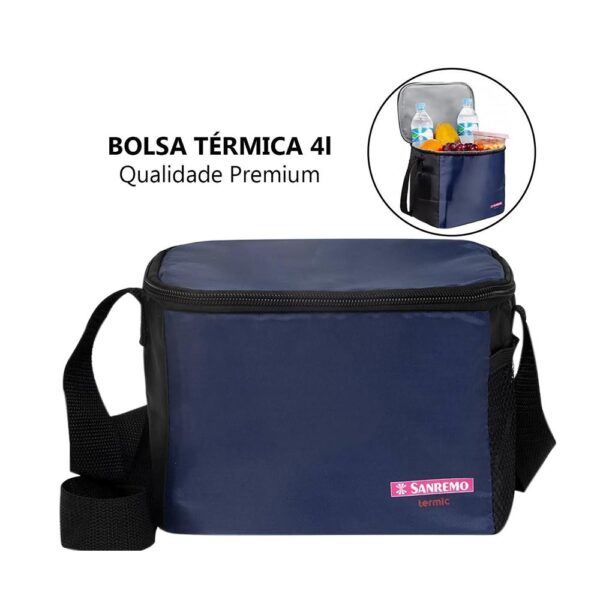 Bolsa Térmica 4 Litros Azul Sanremo