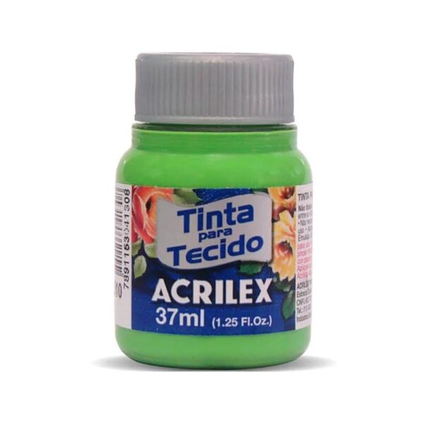 Tinta para Tecido Fosca 37ml Verde Folha 510 Acrilex