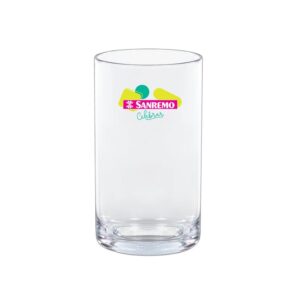 Copo em PS Helicoidal 350ml Para Água Suco E Drinks Sanremo