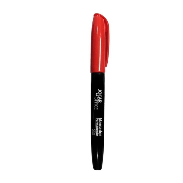 Marcador Vermelho Permanente Slim Jorcar Office