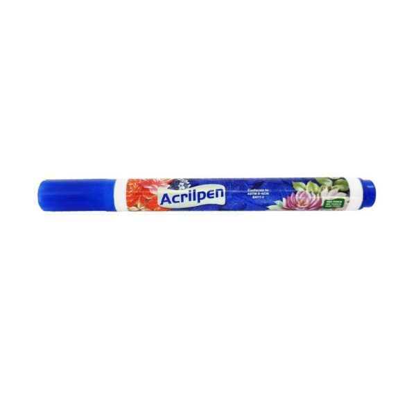 Caneta Para Tecido Azul Turquesa Acrilex - Image 2