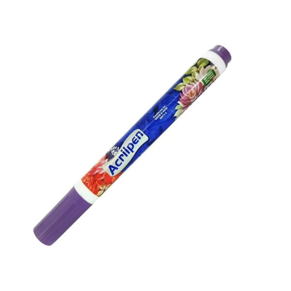 Caneta Para Tecido Acrilpen Violeta Acrilex - Image 2