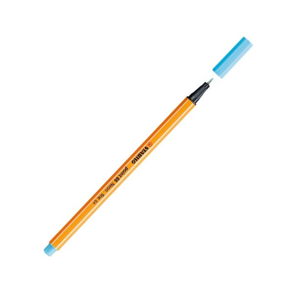 Caneta Point 88 Azul Neon Stabilo - Image 2