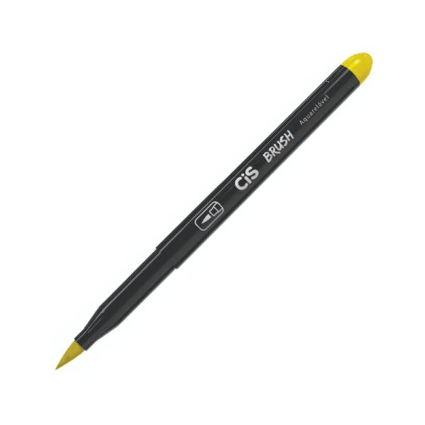 Caneta Brush Amarelo Aquarelável Cis