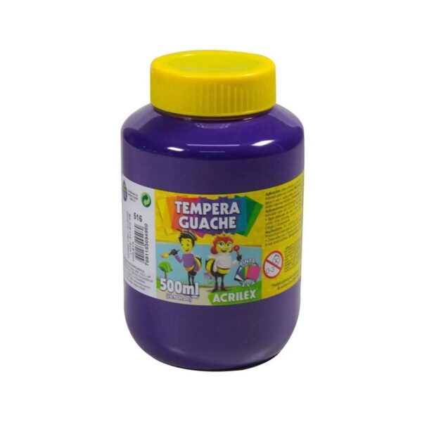 Tinta Guache 500ml Violeta Acrilex