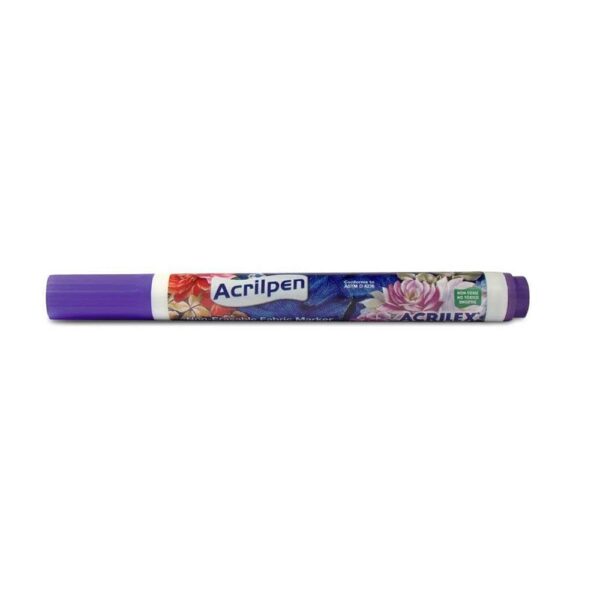 Caneta Para Tecido Acrilpen Violeta Acrilex