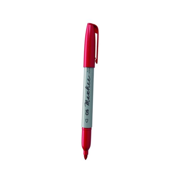 Marcador Permanente Vermelho Markee Cis
