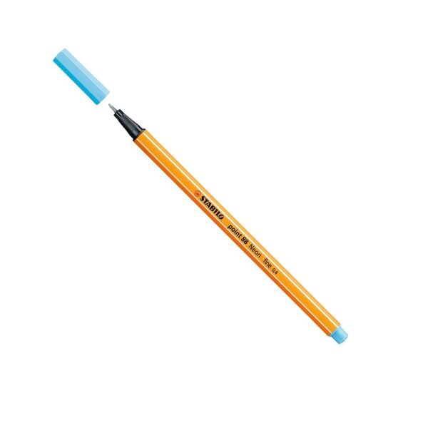 Caneta Point 88 Azul Neon Stabilo - Image 4