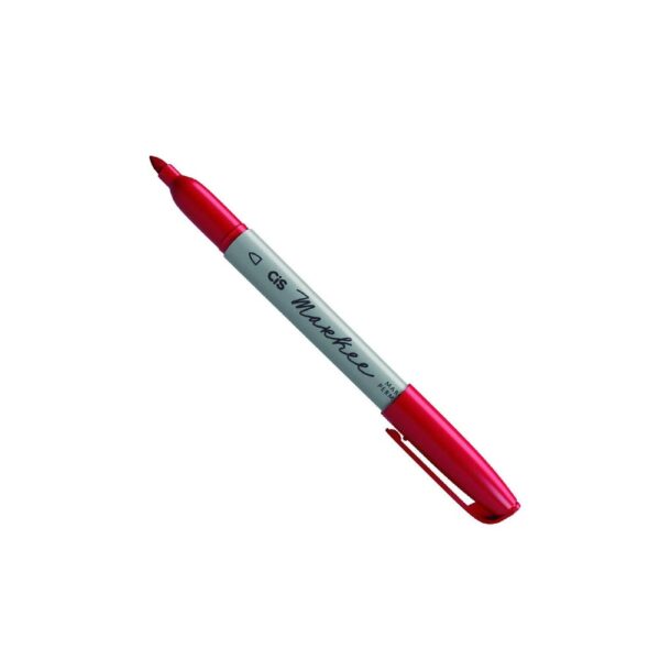 Marcador Permanente Vermelho Markee Cis - Image 2
