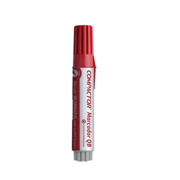 Marcador Quadro Branco Vermelho Compactor