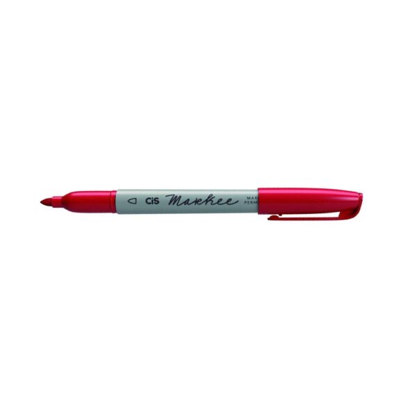 Marcador Permanente Vermelho Markee Cis - Image 4