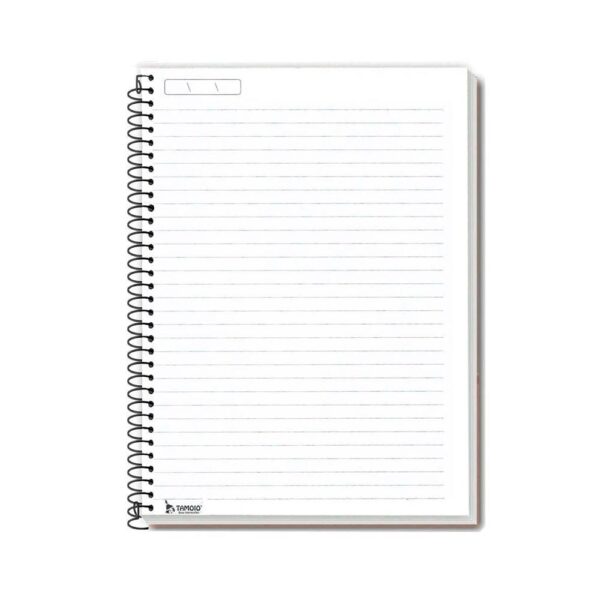 Caderno Universitário Espiral 200fls Rosa Pastel Tamoio - Image 3